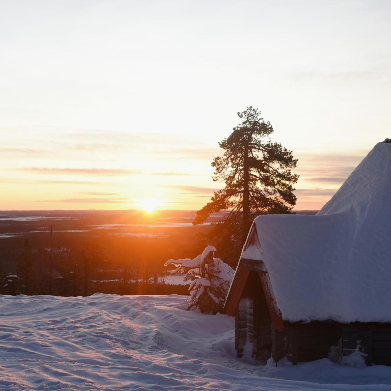 Classic Log Cabin Ski-In Ski-Out Levi Kültér fotó
